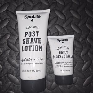 SpaLife Men’s Skincare Duo – Post Shave Lotion (6.8 oz) + Daily Moisturizer (2.4